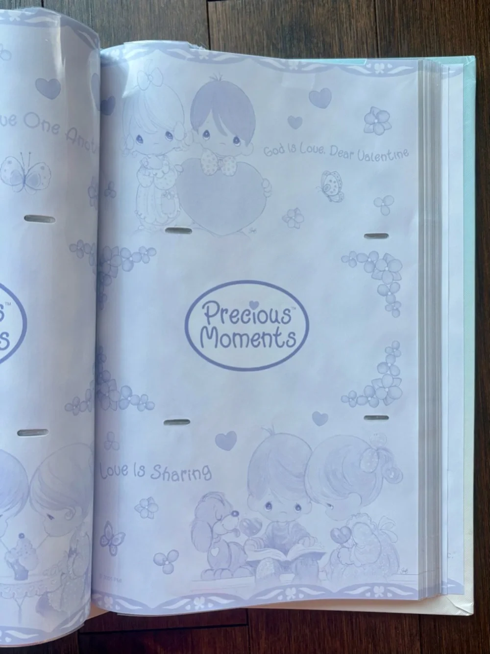 Vintage Hallmark Precious Moments Post Photo Album Love One Another Like New - Picture 5 of 7